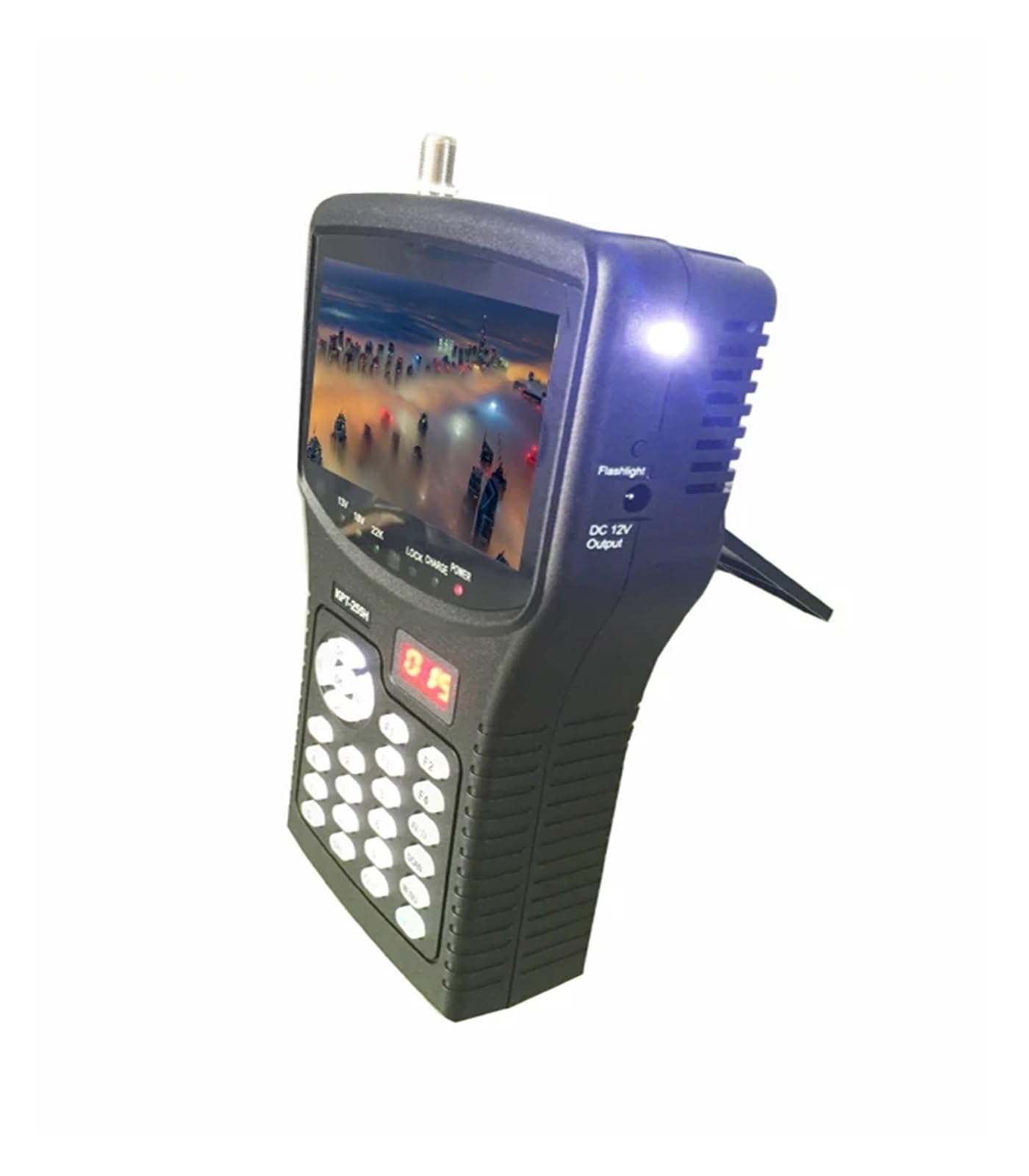 Wyszukiwarka Satelitów, Wyszukiwarka satelitarna Kpt-255h 4,3-calowy TFT LED ręczny miernik satelitarny Dvb-s2 Sygnał Sat Finder Miernik satelitarny Ws-6908 BY DHL