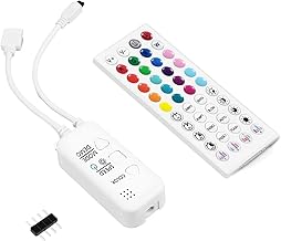 LED Strip Bluetooth Controller 44 Keys with Music Sync APP Control IR Remote Control DC5V-24V RGB Controller LED Strips and LED Lights Strip Light