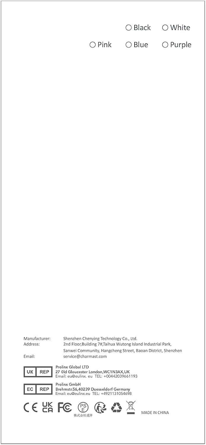 Charmast Power Bank with Built in Cables, 10000mAh USB C Battery Pack 6 Outputs 2 Inputs with LED Display Type C Powerbank Portable Charger Compatible with Smartphones Tablets and More (Black) - Image 11