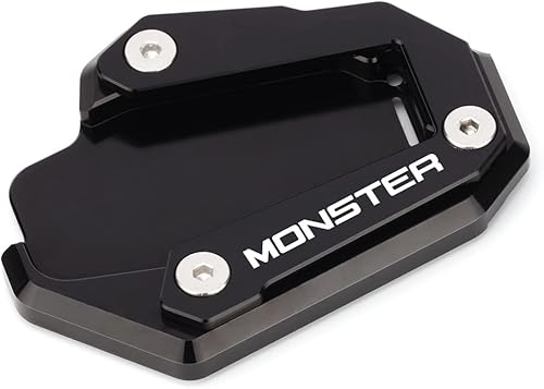 Miniatura 9 de Modeer Para Ducati Monster 937 2021-2022 Monster 821 1200 1200S 2014-2019 Soporte CNC para motocicleta, soporte lateral para placa ampliada,