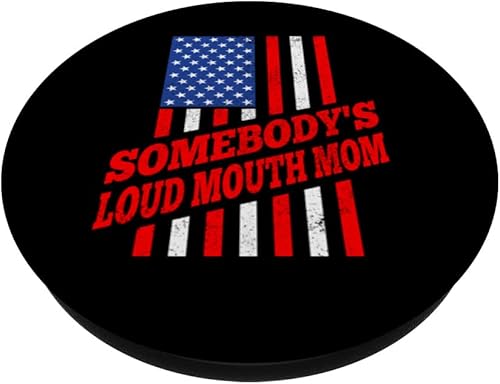 Miniatura 2 de Somebody's loud mouth mom US flag majorette dance PopSockets intercambiables PopGrip