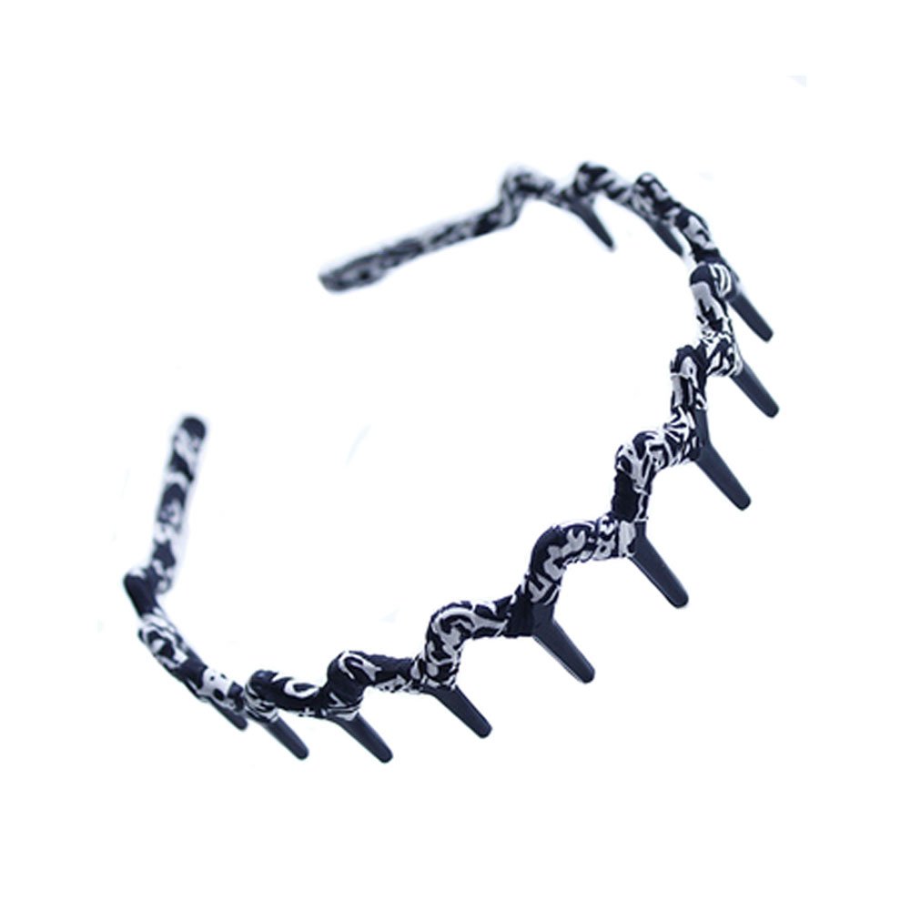 Amazon.com : Set of 5 Handcraft Cloth Teeth Waves Headband Hair Band  Hairbands Black and Brown : Beauty & Personal Care