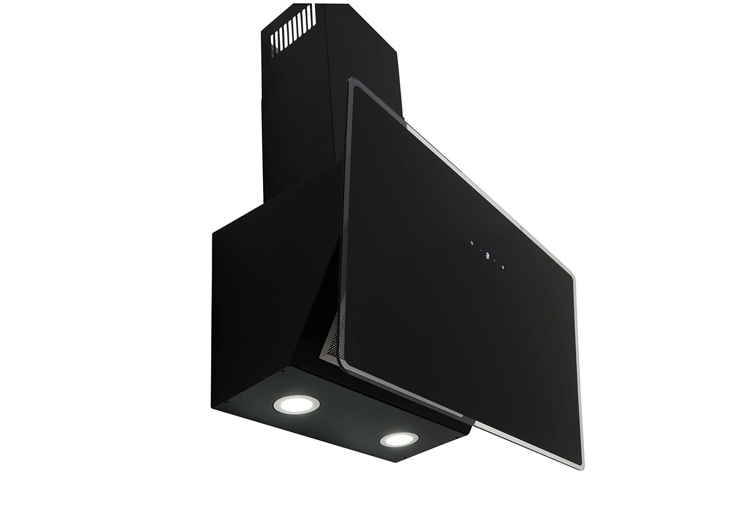 respekta Dunstabzugshaube kopffrei/Schräghaube 60 cm/Glasschirm mit Metallrahmen in Schwarz/Abluft - und Umluftfunktion / CH112060S / A++ / 39-59 dB – Bild 5