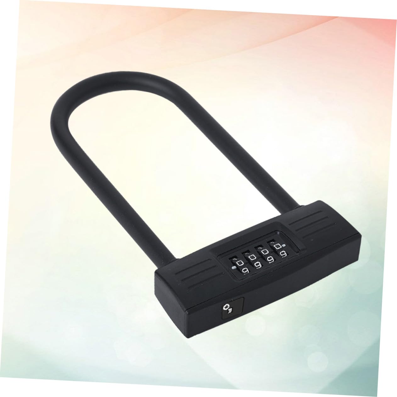 Cadenas Codé en U 4 Chiffres Noir en Alliage de Zinc