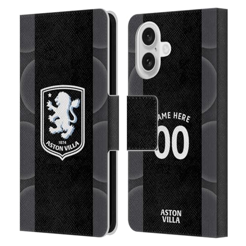 Étui antichoc Aston Villa iPhone 16 - Protégez votre écran avec style grâce au portefeuille cuir