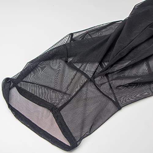 ZONBAILON Men's Sexy T-Shirts Mesh See Through Short Sleeve Undershirt Soft Breathable M L XL 2XL 3XL4