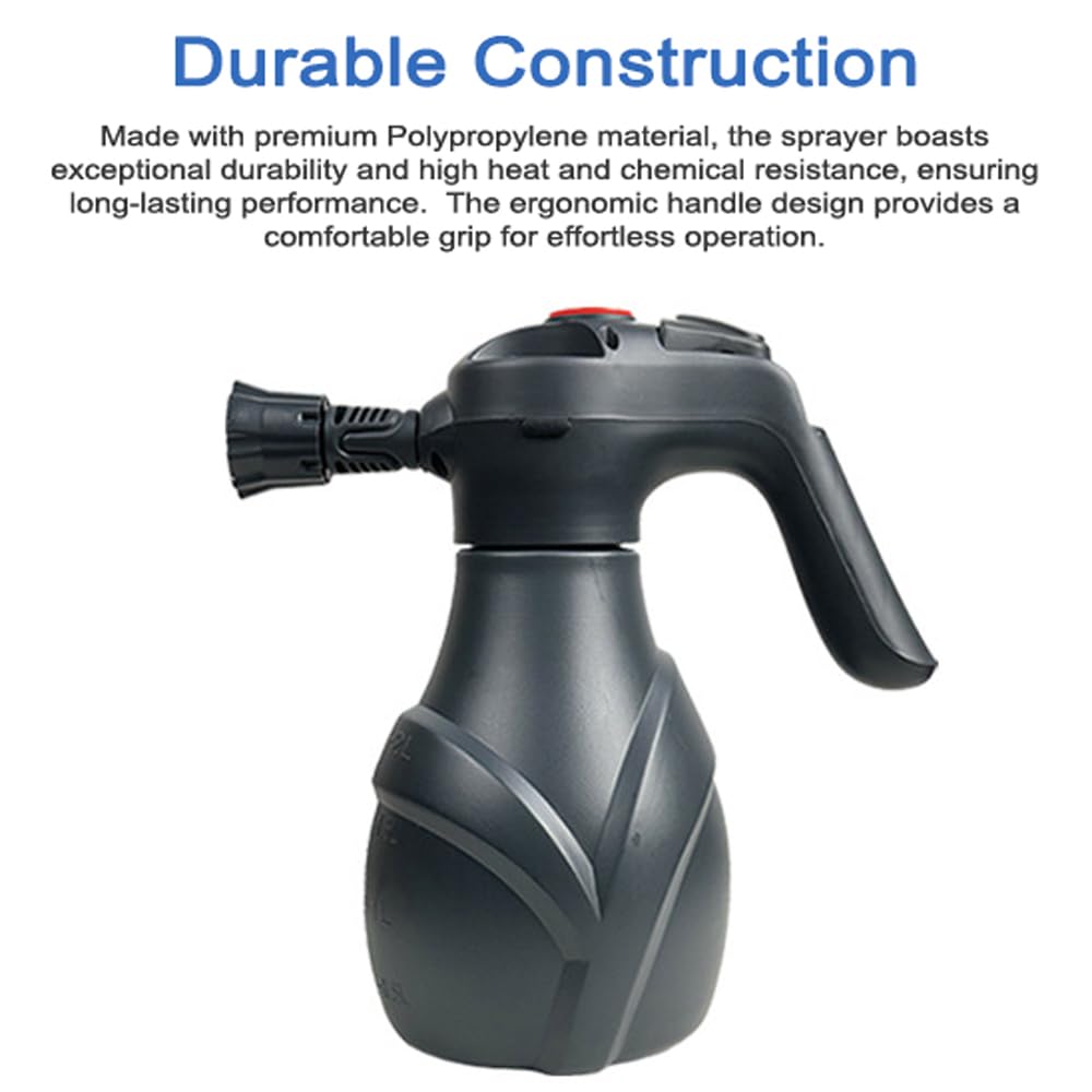 Spruzzatore di Schiuma Elettrico 2L Strumento per Lavaggio Auto Wireless Pompa Schiuma Spruzzatore per Irrigazione Domestica per Lavaggio Auto Irrigazione di Piante