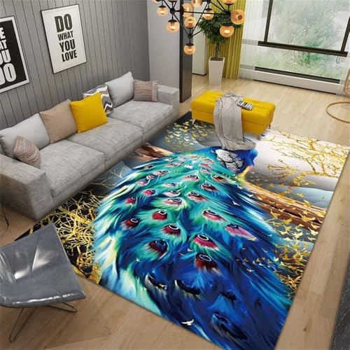 Tapis chambre garcon adolescent 160x220cm bleu gris décoratif