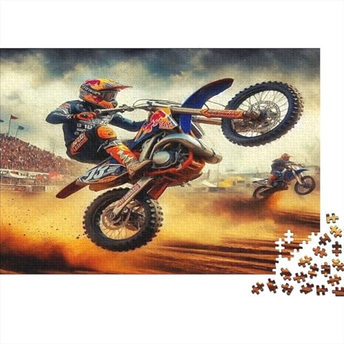 Puzzle de 1000 piezas de carreras de motos para adultos en papel de 70 x 50 cm