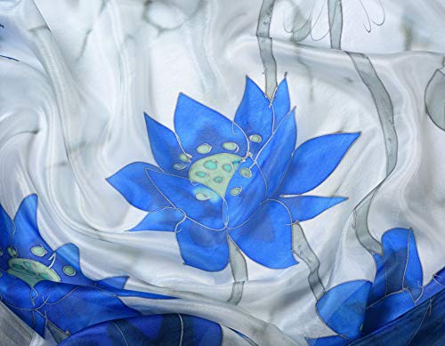 Invisible World Women's Silk Scarf Long Satin for Hair or Head3