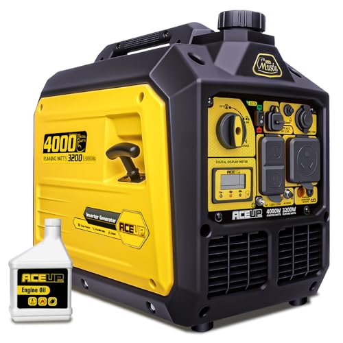 Aceup Energy 4000 Watt Portable Inverter Generator 149cc, Gas Quiet Generator for Home, RV-Ready, EPA Compliant