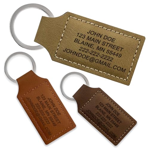 Faux Leather Luggage Tag for Suitcases – Personalized Travel ID Bag Tag 1.5" x 2.75" – Durable PU Leather Name Tag for Luggage – Stylish Baggage Identifier for Travel (Chestnut)