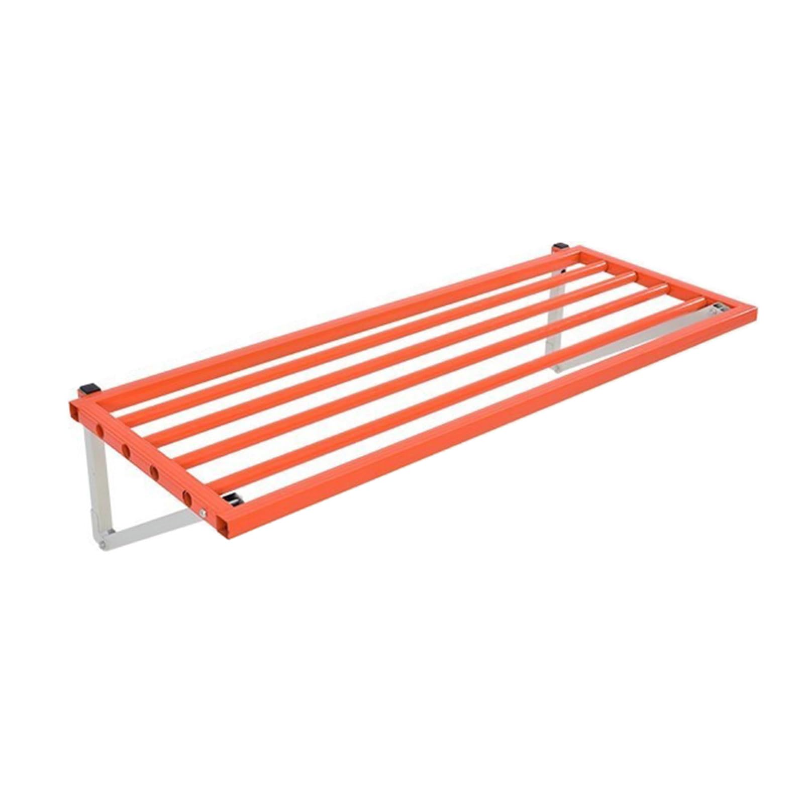 SVFOEBJM Metal Floating Shelf - Heavy Duty Wall Mounted Storage Rack for Tool Organization in Garage, Basement, Shed, Kitchen, and Pantry