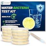 Evviva Sciences Water Bacteria Test Kit – 10 Tests for Total Bacteria, coliforms & E. coli. Lab-Ready agar Plates for Well, tap, Pool, & City Water. Fast DIY Results + Optional lab Report.