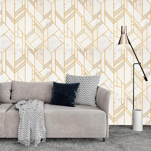 Image of REXOTEX Self-Adhesive Waterproof PE Foam 3D Wall Panels Wallpaper Sticker for Bathroom, Living Room, and Home Decoratio (70 x 77cm) (Pack of 8)
