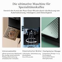 xBloom Studio – Kaffeevollautomat 3-in-1 mit integriertem Mahlwerk, Waage und 3 Automationsstufen – Premium Filterkaffeemaschine als vielseitige Kaffeemaschine in Sage Green x Gold 220-240V – Ansicht 4