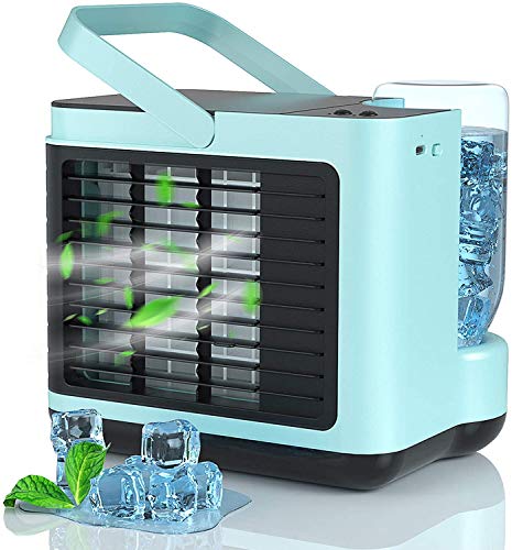 A risparmio energetico e portatile: il nostro refrigeratore ad aria supporta diverse modalità di alimentazione USB, ha un basso consumo energetico per ridurre la bolletta dell'elettricità, ovunque si vada, soggiorno, camera da letto, cucina, studio, viaggi, ecc. Puoi goderti l'aria fresca e pulita senza occupare molto spazio. Il piccolo refrigeratore è il miglior regalo per la famiglia e gli amici in estate.