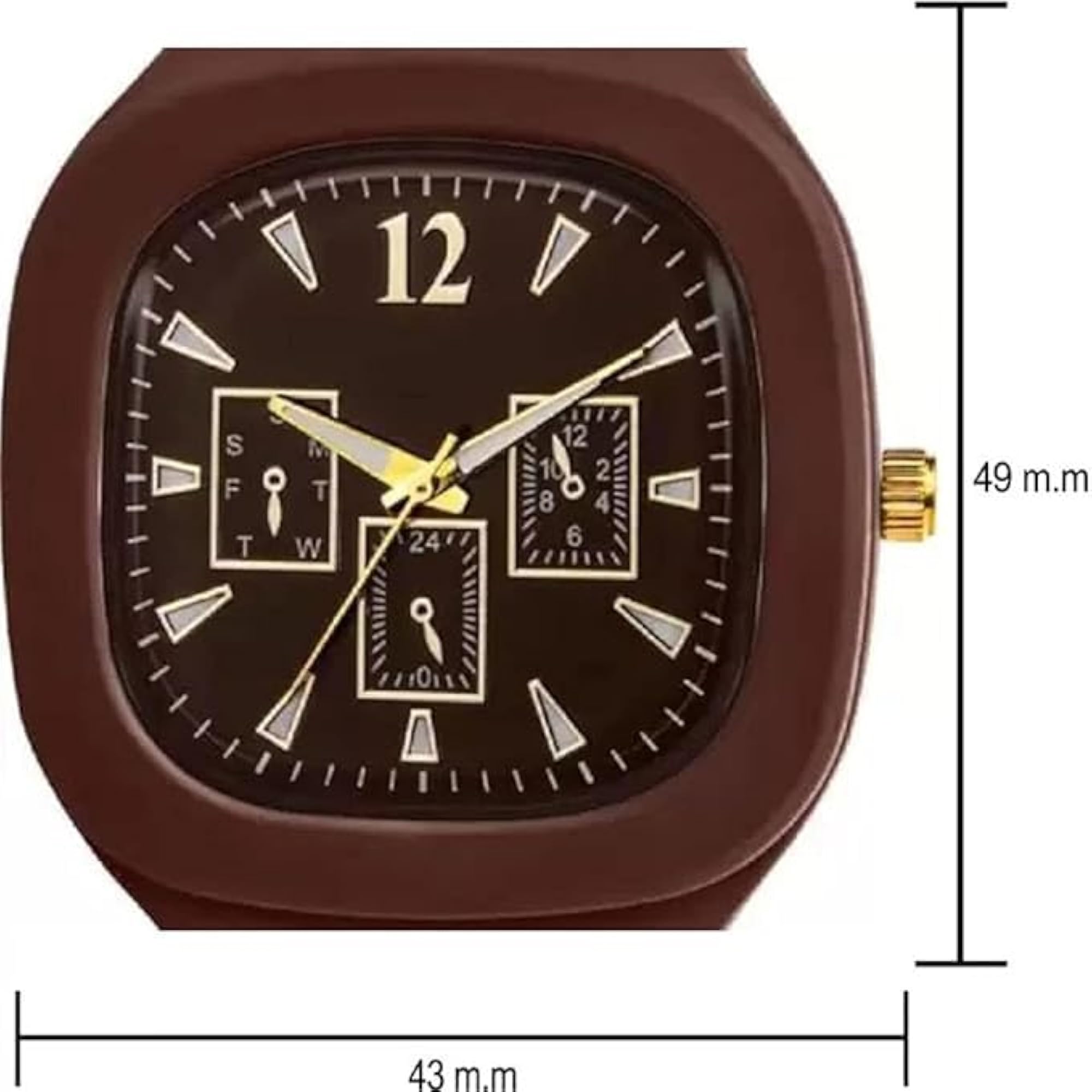 Boys Multi Dial Analog Silicon Strap Stylish Designer Watch