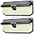 DijiuGoya Solar Lights Outdoor Waterproof 466LEDs 4000lm & 3 Lighting Modes Motion Sensor Outdoor Lights Ip68 Security Solar Light for Fence Backyard Flood Dusk Garden Garage Black 2pack