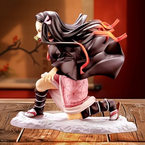WKxinxuan Demo Slaye Figuren, 14CM Nezuko Figuren, Anime Figure Kimetsu No Yaiba Figur Nezuko Spielzeug Demo Slaye Ornamente DemoSlaye Statue Nezuk Action Figur Geschenk