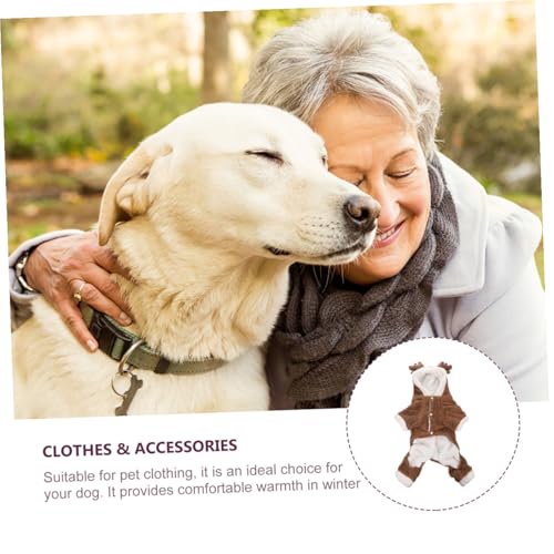 Ropa cálida para perro pequeño, disfraz reindeer miniatura 7