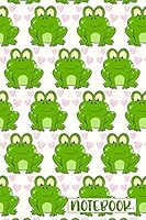 Notebook: Cute Frog and Hearts Lined Notebook - Frog Lover Journal 179071012X Book Cover