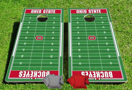 Ohio State Buckeyes Home Field Pro Cornhole Bean Bag Toss Game 24x48 with 8 Regulation 16oz Bags