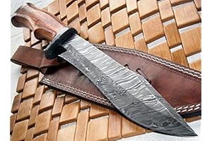 REG - 215 Handmade Damascus Steel 14.00 Inches Bowie Knife - Exotic Wood Handle