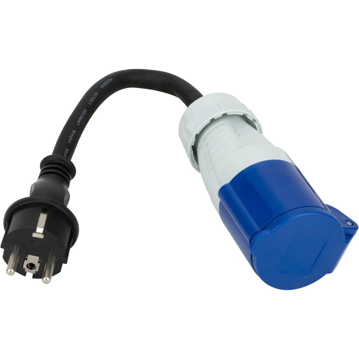 Adattatore Caravan maschio 2P+T femmina CEE 17