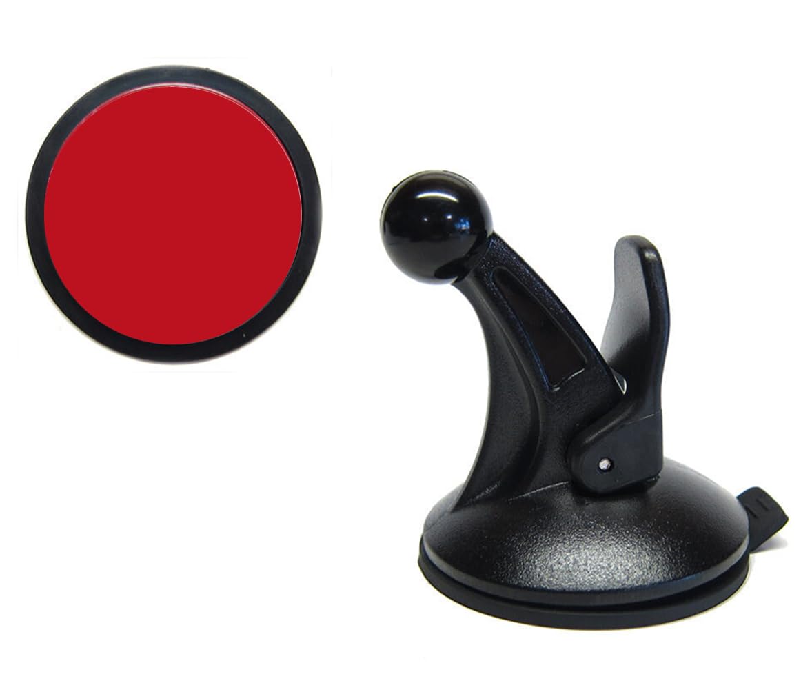 Ramtech GPS Car Suction Cup Mount and 65mm Dashboard Adhesive Disk Pad Replacement Mounting Kit for Garmin Nuvi 2450 2450LM 2455LM 2457 2457LMT 2460 2460LM 2475LT 2495 2495LMT 2497 2497LMT, SCDSK