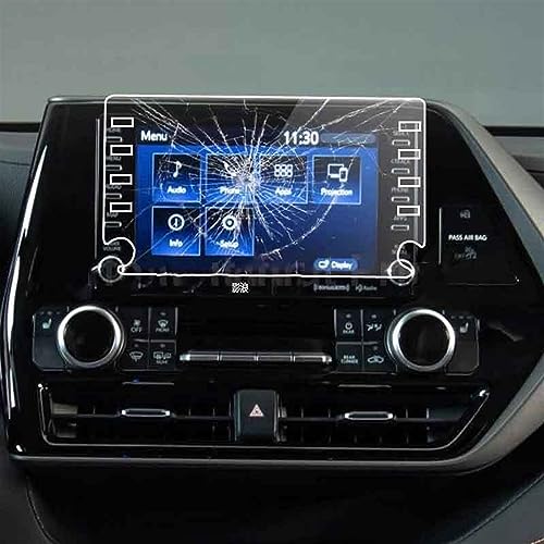 Verre trempé Toyota Highlander écran GPS anti-rayures et tactile fluide 8" 2020