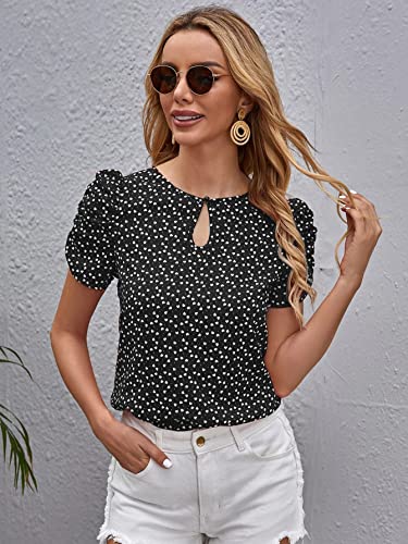Image of Leriya Fashion Women Printed Slub Rayon Top with Half Sleeves for Office Wear, Casual Wear,Top for Women /Girls Top