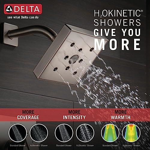 Delta Faucet Ara 14 Series Single-Function Tub and Shower Trim Kit with Single-Spray H2Okinetic Shower Head, Stainless T14467-SS (Valve Not Included) by DELTA - Used condition - Image 4
