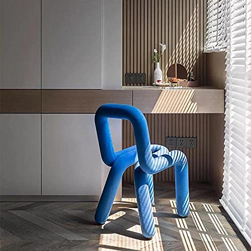 Nordic Creative Royal Blue Loungesessel für Einzelpersonen, modernes minimalistisches Design, perfekt für Zuhause, Freizeit und Essen