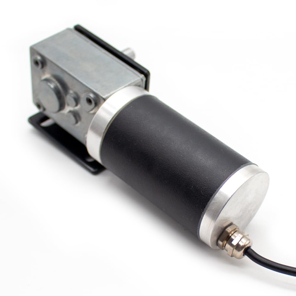 Metall-Schneckengetriebe-Untersetzungsmotor, Ip68, Wasserdicht, Selbstsichernd, Unterwassermotor, Schaftlänge 22mm, mit Halterung ZFY5840-42 DC 24V(12 U/min)