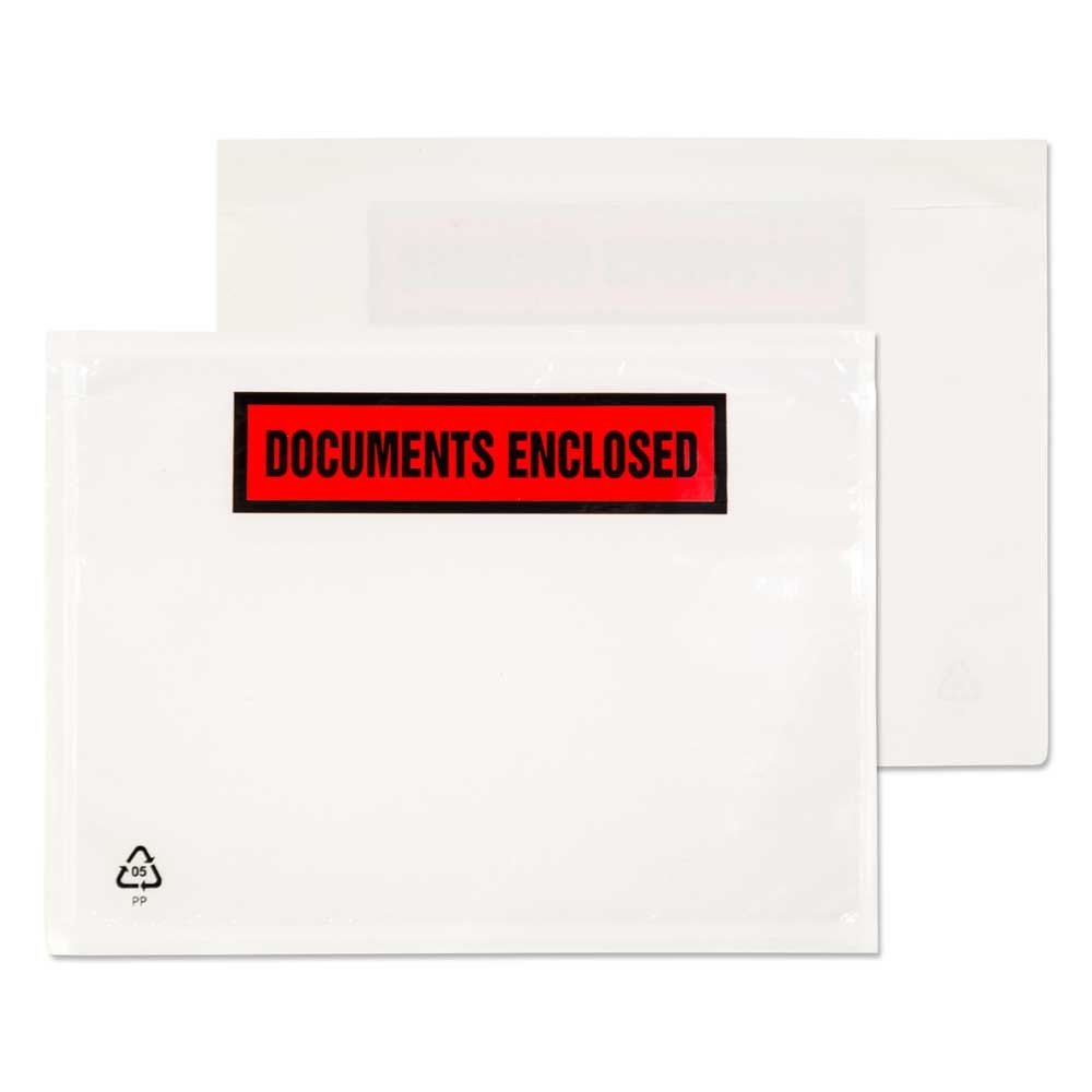 Blake Purely Packaging C6 126 x 168 mm Documents Enclosed Peel & Seal Envelopes (PDE22/250) Clear - Pack of 250