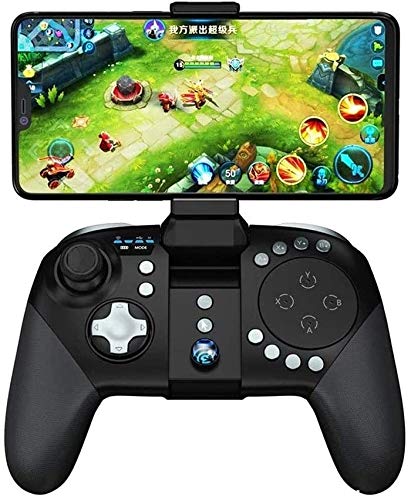 Kontroler gamepada, bezprzewodowy klucz mapowanie gamepad joystick idealny do PUBG & Fotnite & inne, kompatybilny z telefonem z systemem Android, czarny