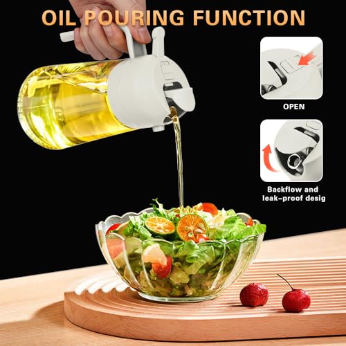 Image of 2 in 1 Oil Sprayer, Oil Sprayer for Kitchen Cooking, 470ml Oil Spray Bottle for Home