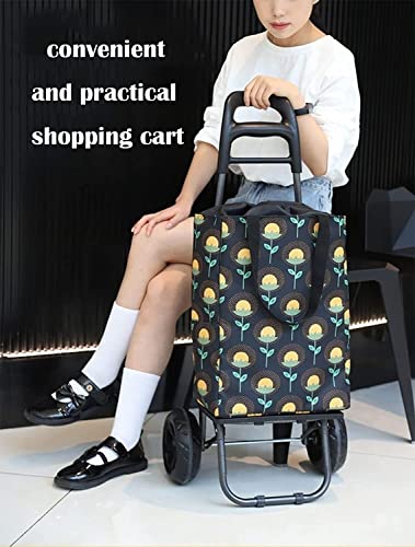Einkaufstrolley Faltbare Einkaufstrolleys, Einkaufstasche Mit Rädern, Rollender Allzweckwagen, Wiederverwendbare… – Bild 3