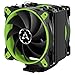 Price comparison product image ARCTIC Freezer 33 eSports Edition - Tower CPU Cooler with Push-Pull Configuration and wide range of regulation 200 to 1800 RPM I Includes 2 low noise 120 mm fans - Green