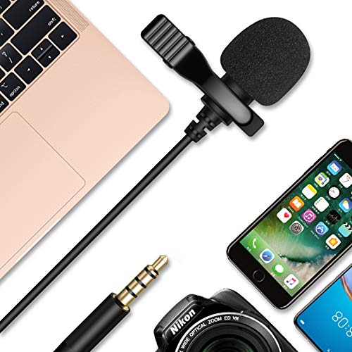 LYYDAN Lavalier Mikrofon für Handy und PC, Mikrofon mit 1.5 m Verlängerungskabel für Interview, Videokonferenz, Podcast… – Bild 6