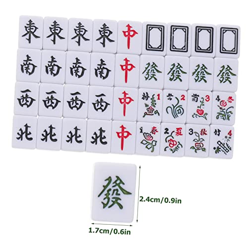 Set Mini Mahjong portátil con bolsa para viaje miniatura 2