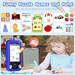 Enfants Smart Phone pour les garçons, Cadeaux d'anniversaire de Noël pour les filles Âge 3-10, Apprentissage des tout-petits Jouer Cell Toy Téléphone avec double appareil photo, Jeu, Joueur de musique
