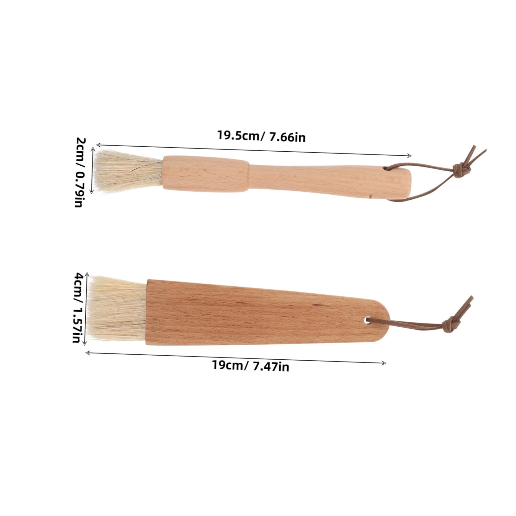 ifundom Grill Brushes Set Bbq Cleaning Brush with Wooden Handle Natural Boar Bristles for Bbq Baking