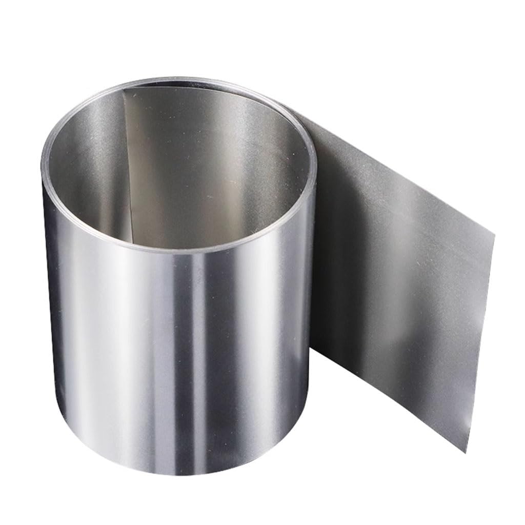 Striscia di lamina in acciaio inossidabile 304 da 0,15 mm, 0,3 mm e 0,4 mm di spessore, rotolo di lamina di acciaio, striscia stretta, larghezza 70 mm, 80 mm × 1 metro, 1 pezzo(0.4x70mmx1m)