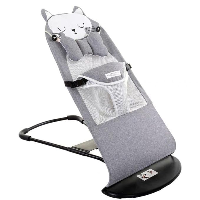 Musical Comfort Natural Baby Bouncer Rocking Chair - Foldable and Reclining with Music - Upto 9Kg-image-47
