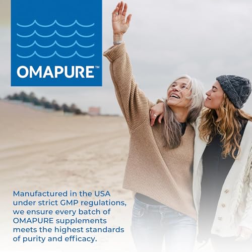 Image of OMAPURE Fish Oil Omega 3 Supplements - Triple Strength - High EPA, DHA - IFOS Lab Tested - Supports Heart & Brain Health - Burpless Capsules - Wild Caught - (10 Bottles - 120 Softgels Per Bottle)