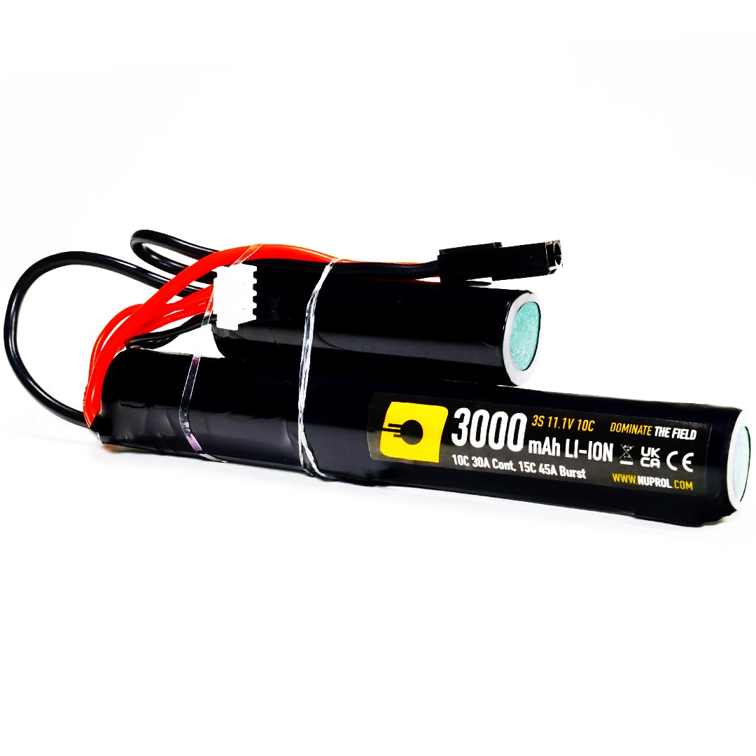 NUPROL Power - 11.1v Li-Ion 3000mAh 3S Mini Tamiya [Rate 10C @ 30A] [Burst 15C @ 45A] - Nunchuck