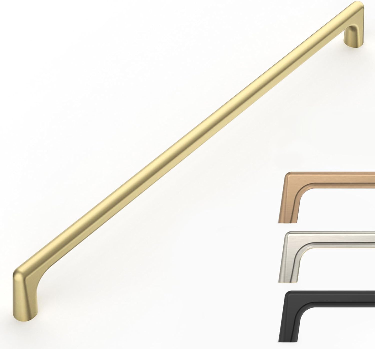 6 Pack Brushed Gold Cabinet Pulls 12.6 Inch Kitchen Cabinet Handles Cabinet Hardware Kitchen Handles for Cabinets Wardrobe Pulls Gold Dresser Pulls Drawer Handle 12.6"/320MM Hole Center 6 Pack Brushed Gold