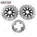 Arashi Disco Dischi Freno Anteriore Posteriore Rotore per KAWASAKI Z750 2004 2005 2006 Accessori di ricambio per moto Z750 04 05 06 Nero Z750S 05-06 Z1000 03-06